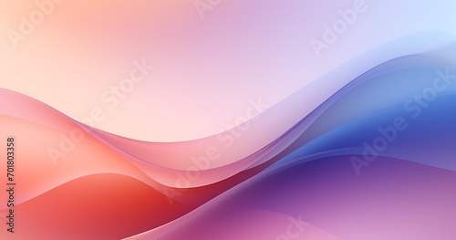 abstract background with smooth lines in pink, purple and blue colors
