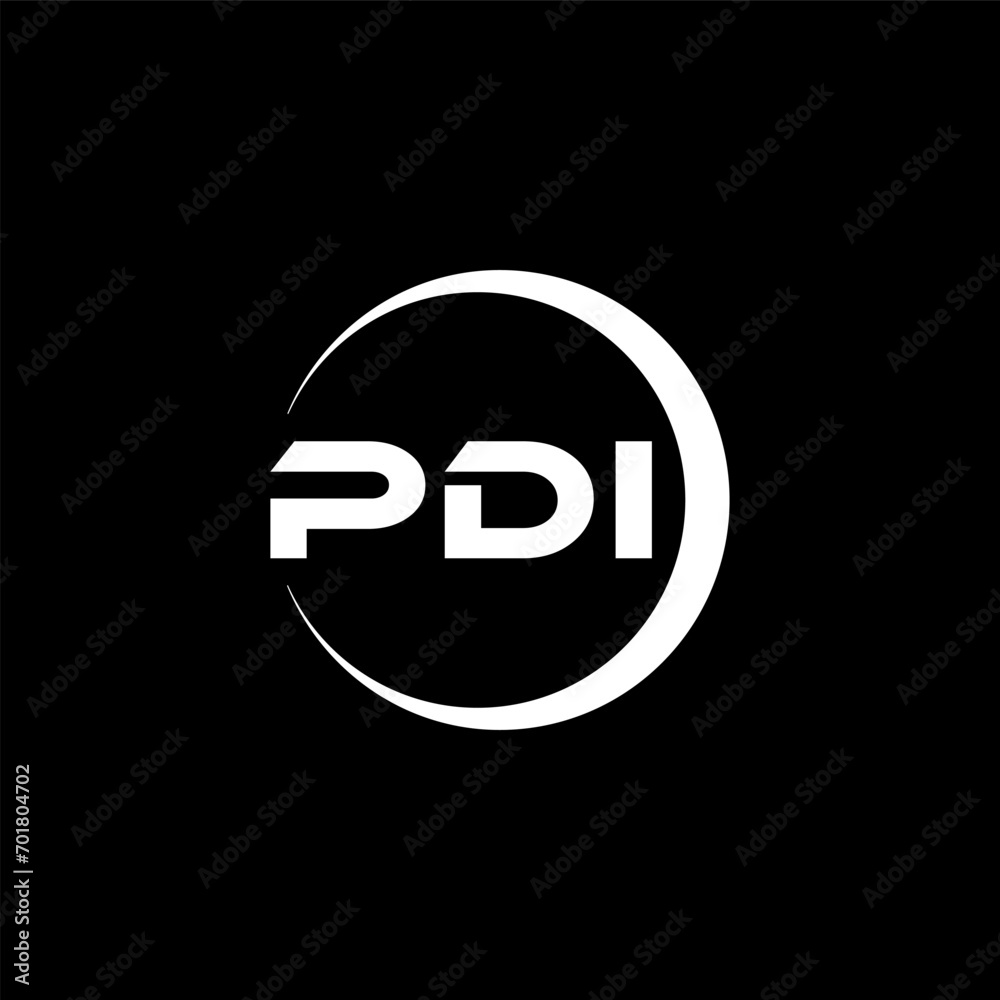 PDI letter logo design with black background in illustrator, cube logo, vector logo, modern alphabet font overlap style. calligraphy designs for logo, Poster, Invitation, etc. PDI letter logo design with black background in illustrator, cube logo, vector logo, modern alphabet font overlap style. calligraphy designs for logo, Poster, Invitation, etc.