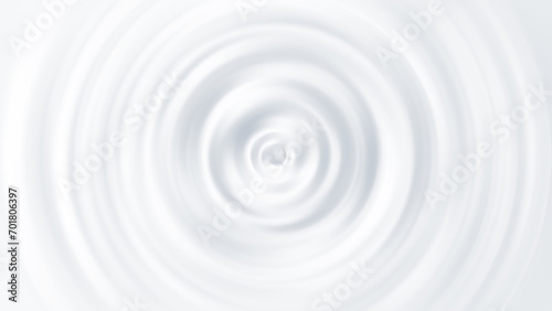 White background. Abstract backdrop. White funnel pattern. Circles form whirlpool. White background for design. Textile with funnel in center. Background for site. Texture, decorations. 3d image