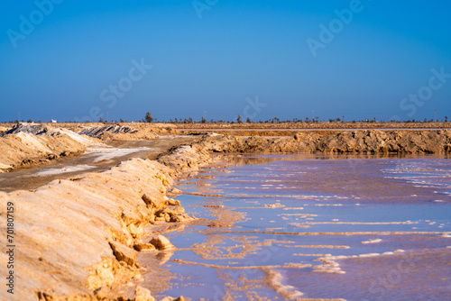 View of Kerkennah - Tunisian archipelago in the Mediterranean Sea photo