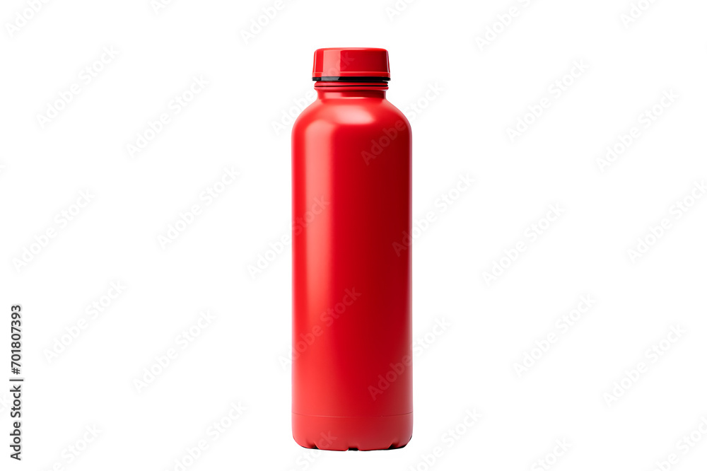 Red juice bottle isolated on PNG background Red juice bottle isolated on PNG background