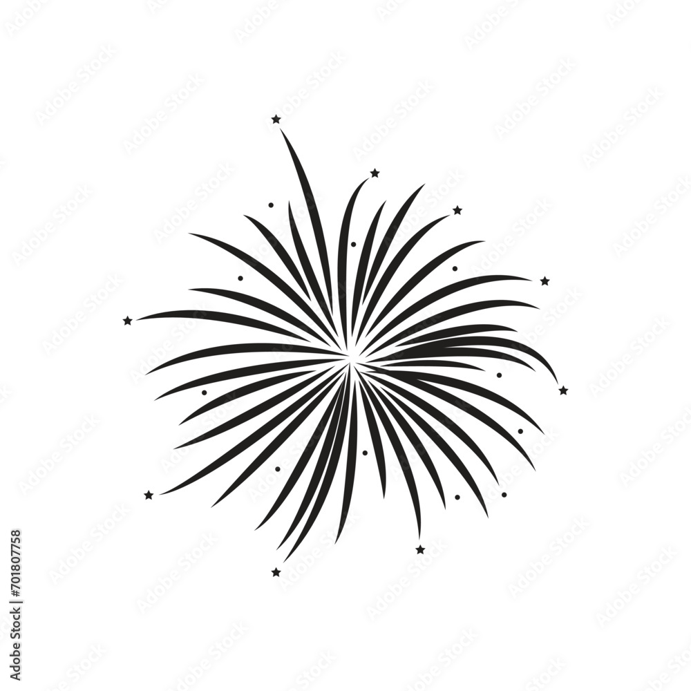 Obraz premium firework logo icon