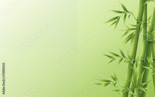 Zen bamboo leaves background,created with Generative AI tecnology.