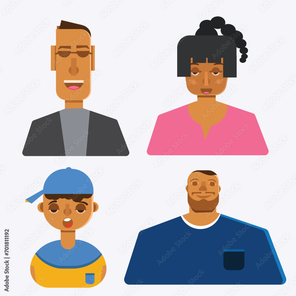flat human illustaration icons flat human illustaration icons