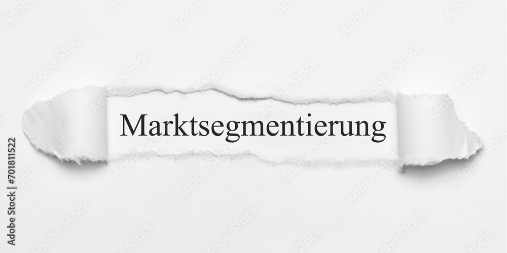 Marktsegmentierung	 - obrazy, fototapety, plakaty 