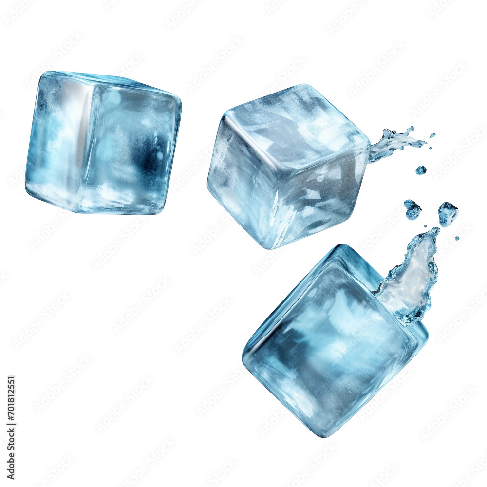 ice cubes isolated on white ice cubes isolated on white