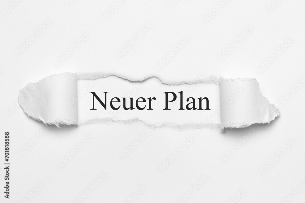 Neuer Plan	