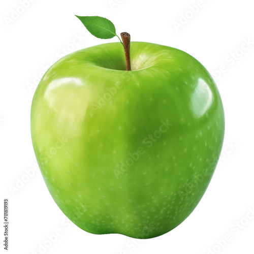 green apple isolated on white