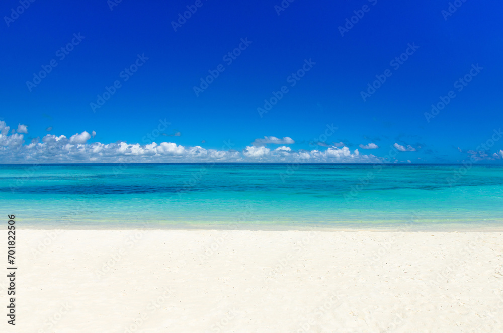 Tropical beach. Tropical sea under the blue sky