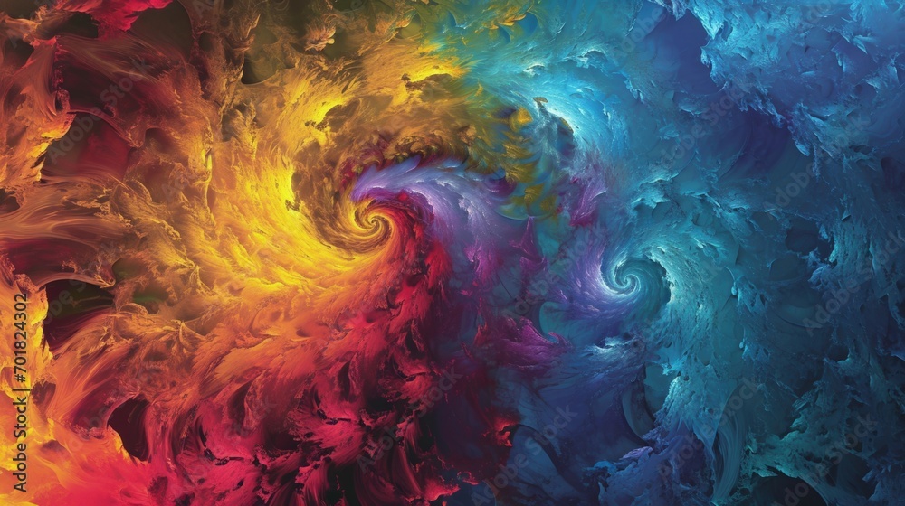 Obraz premium A Close Up of an Abstract Painting