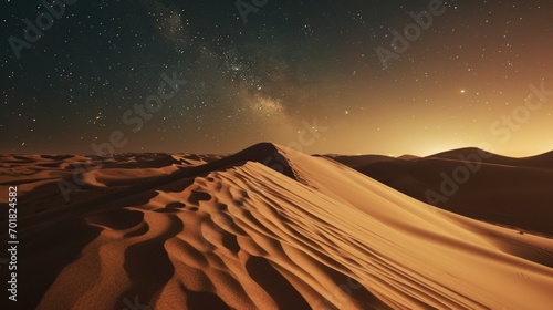 Night Sky Over Desert Sands