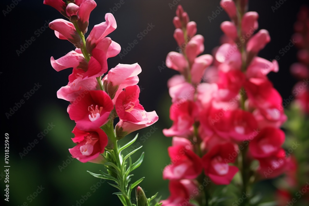 Red color flowers with petals on whole stem Red color flowers with petals on whole stem