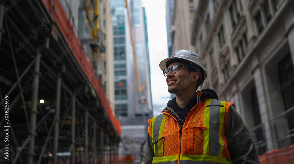 Worker in helmet Worker in helmet