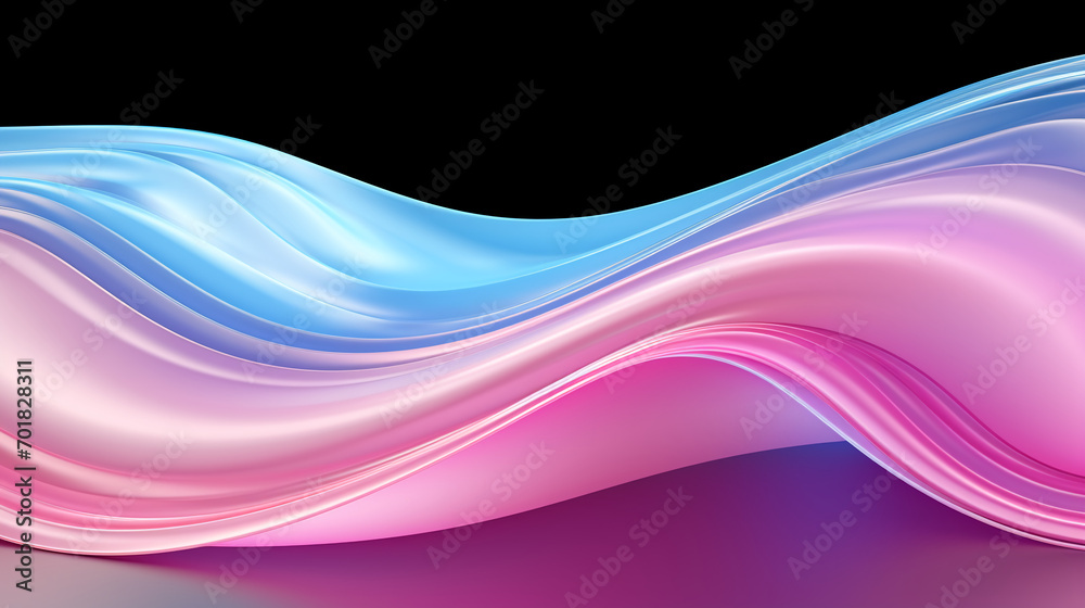 Fototapeta premium abstract colorful glowing wavy perspective with fractals and curves background 16:9 widescreen wallpapers