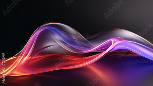 abstract colorful glowing wavy perspective with fractals and curves background 16:9 widescreen wallpapers