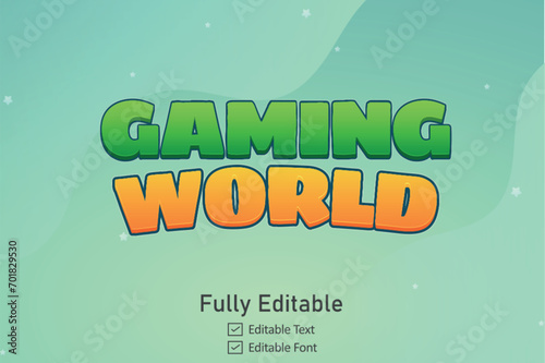Gaming text effect