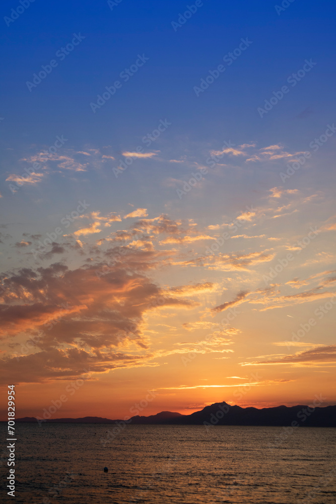 Photographic documentation of a sunset over the sea Photographic documentation of a sunset over the sea