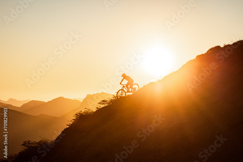 sunset in the mountains