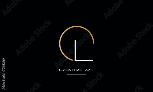 CL, LC, C, L abstract letters logo monogram