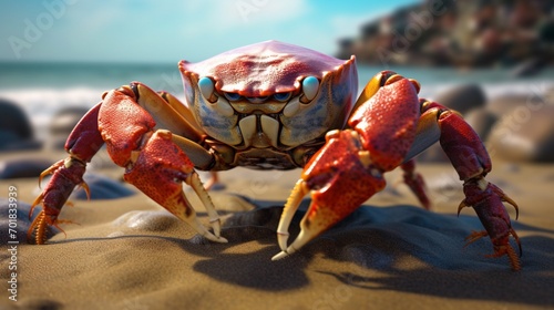 sea crab 3d.Generative AI