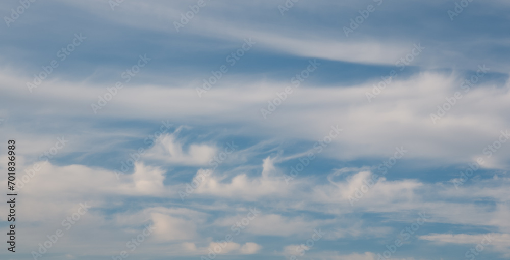 The sky and beautiful clouds. For the background to welcome the year 2024