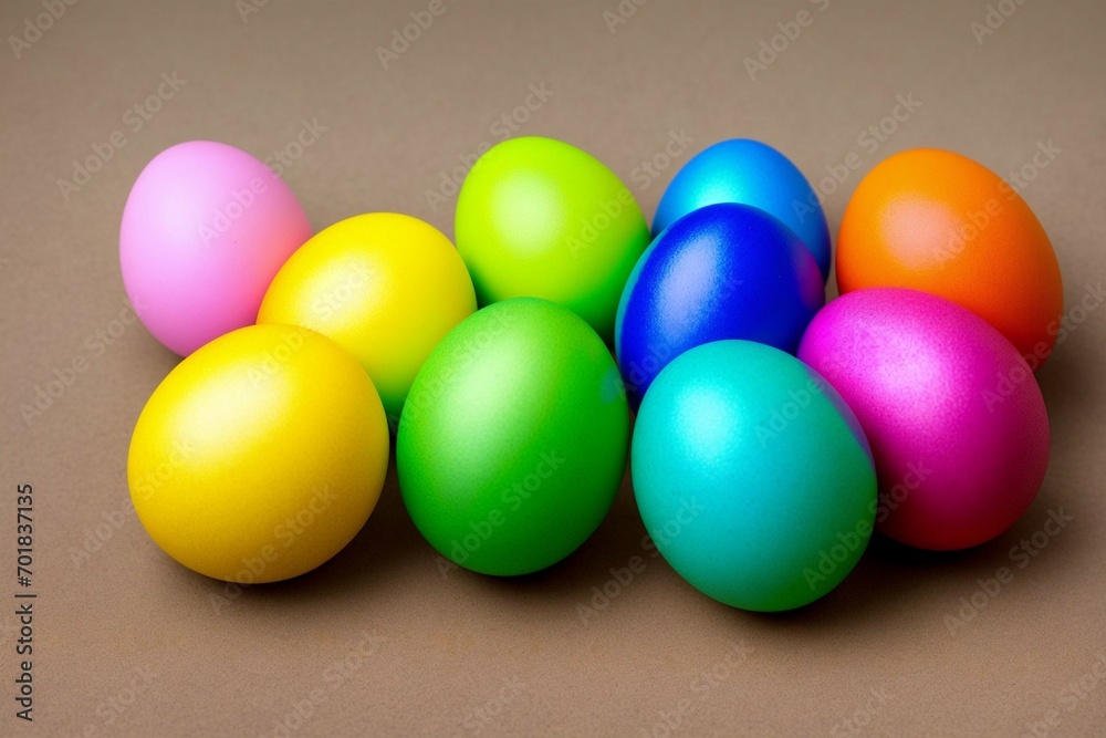 Colorful easter eggs in a basket on green grass background. Colorful easter eggs in a basket on green grass background.