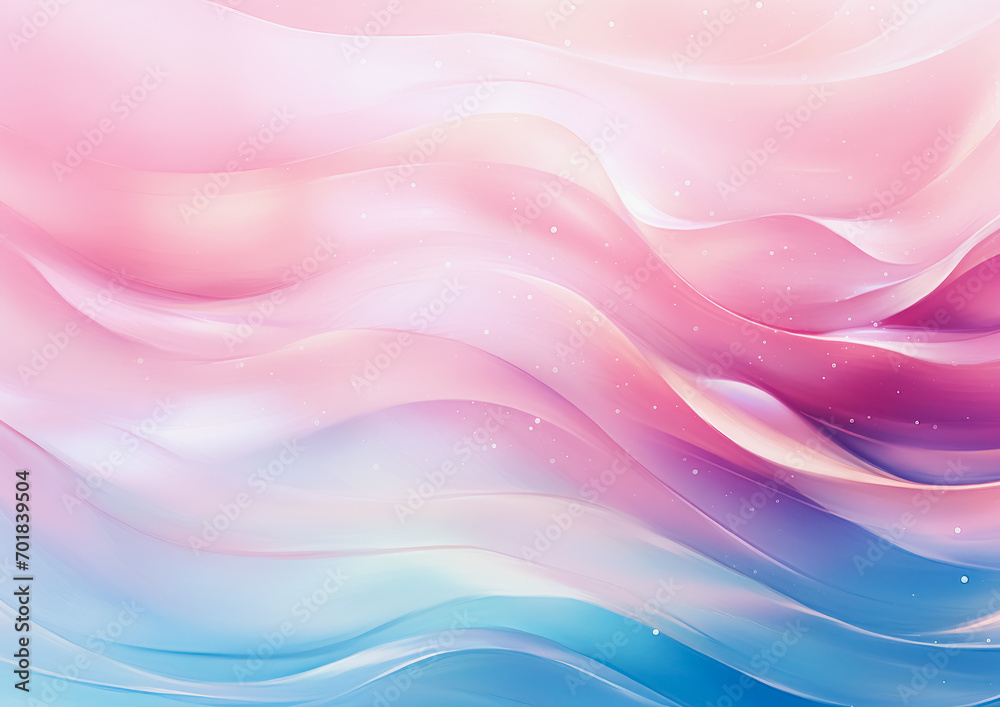 Pink Waves with Sparkles - Abstract Art Background Pink Waves with Sparkles - Abstract Art Background