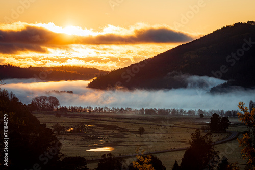 Sunrise at the mountains