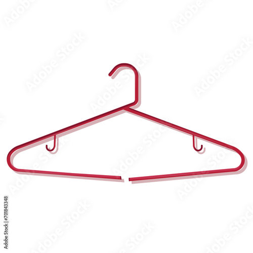 Broken Hanger isolated on white background