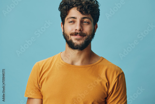 Expression man adult attractive isolated young portrait person guy face happy background caucasian white
