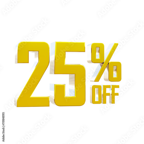 Golden 3d 25 percent off discount