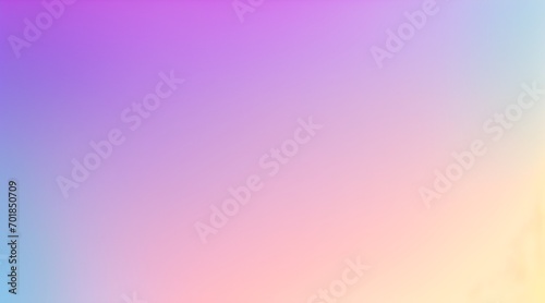 Beautiful color gradient background with noise. Abstract pastel holographic blurred grainy gradient banner background texture Colorful digital grain soft noise effect Nostalgia, vintage, retro photo