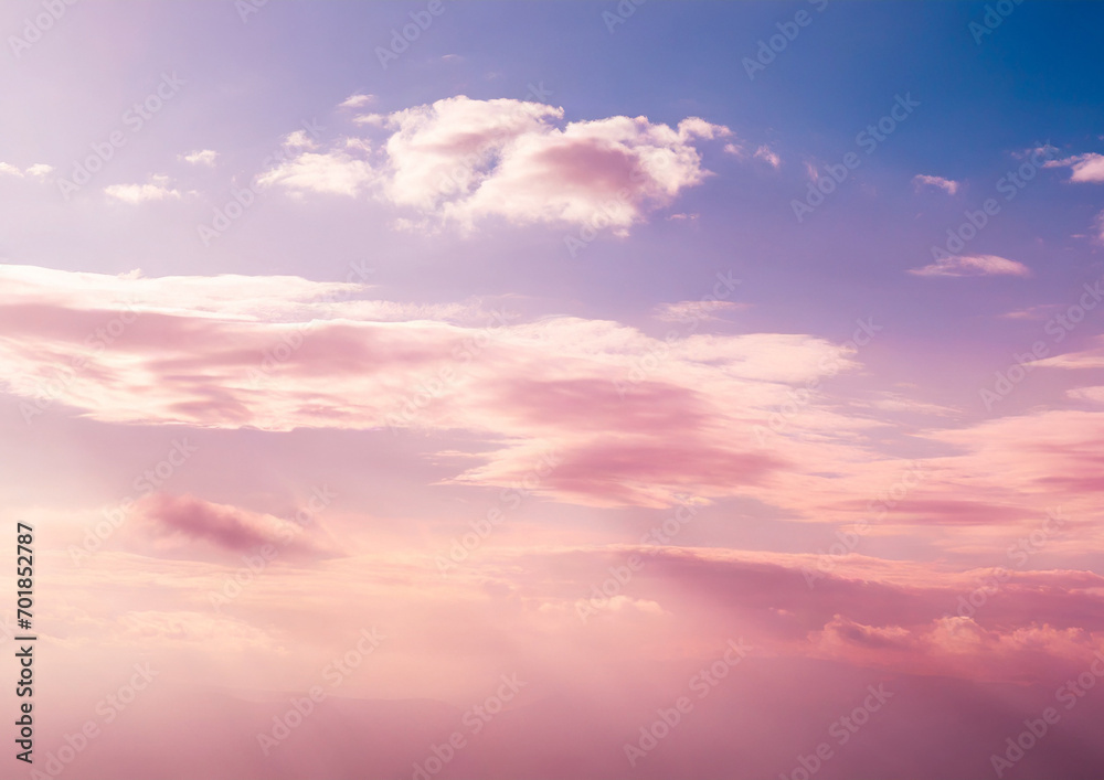 綺麗なピンク色の空の背景