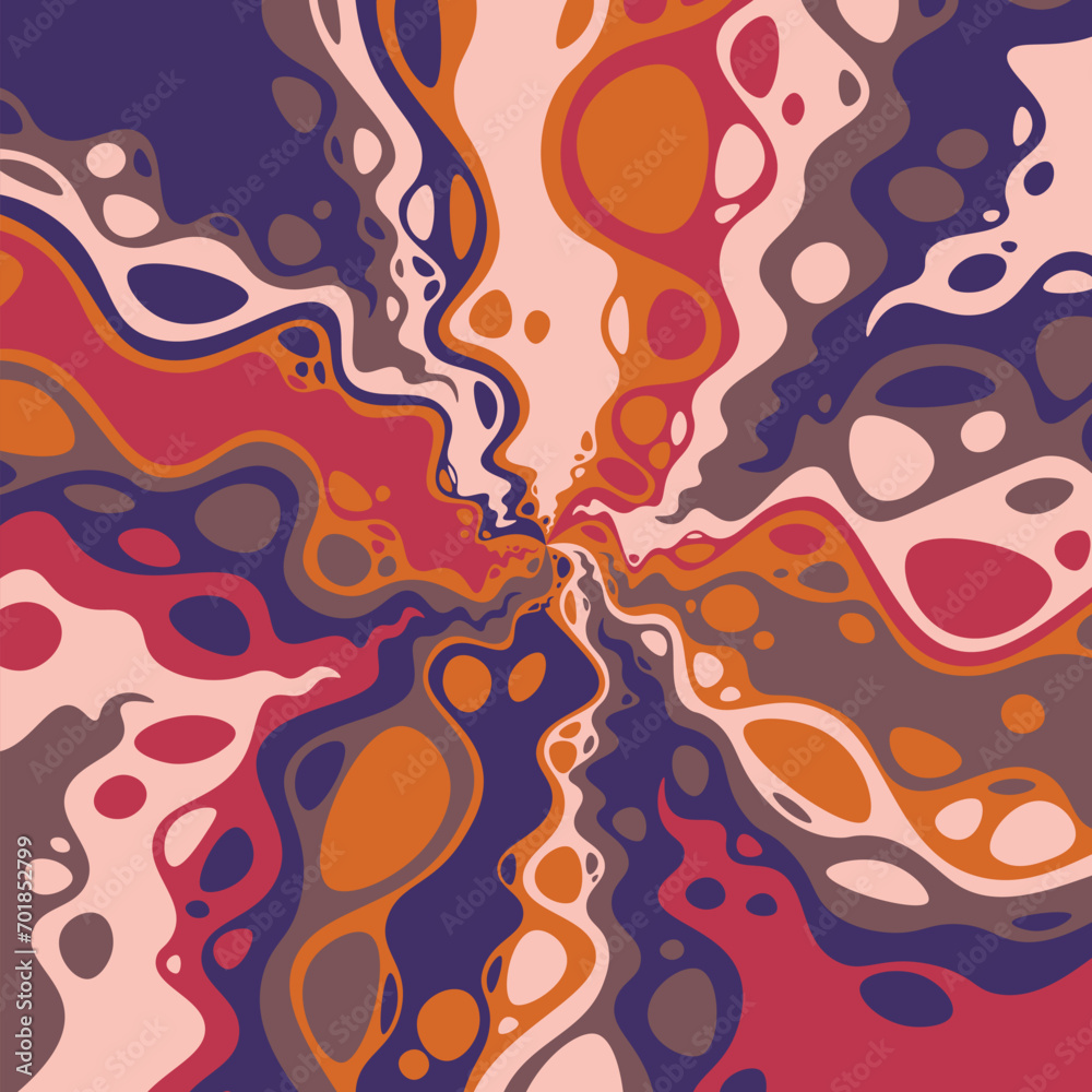 Abstract psychedelic groovy background. Vector. Abstract psychedelic groovy background. Vector.