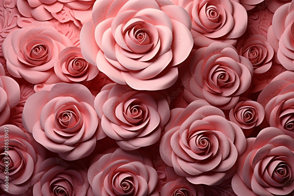 Fototapeta premium Red roses background wallpaper