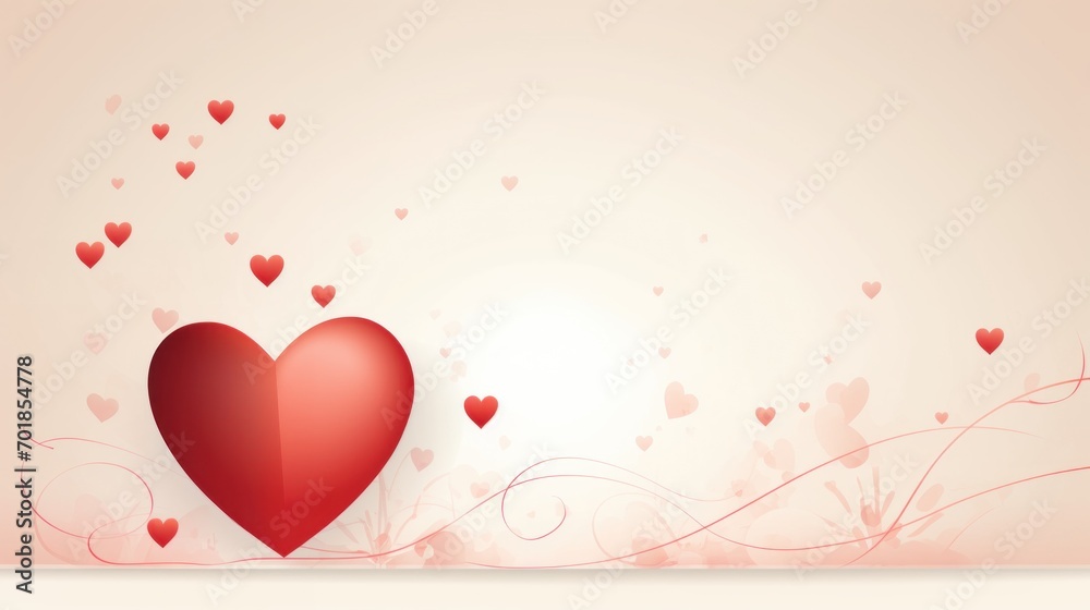 heart on a pink background. wedding invitation. Declaration of love for Valentine's Day, Happy Mother's Day. copy space
