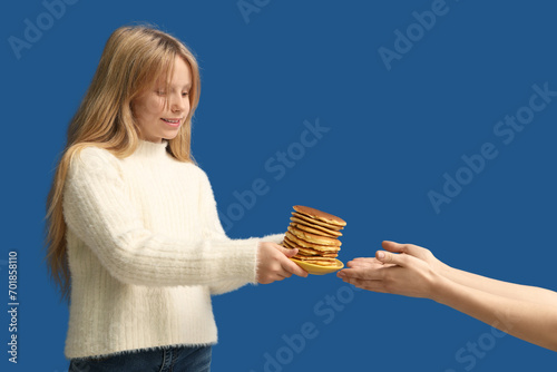 Sharing food and generosity...