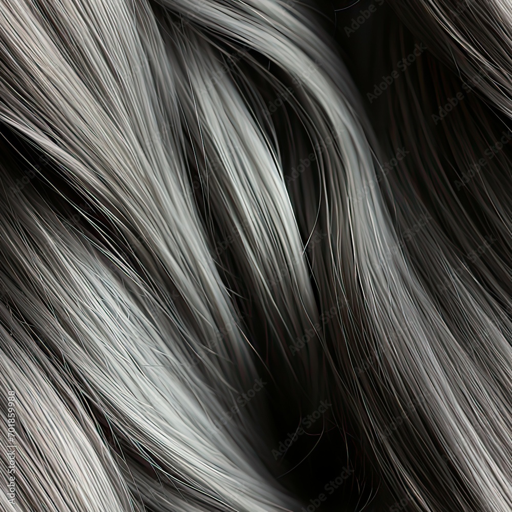 Fototapeta premium Seamless Smooth woman hair close-up texture background
