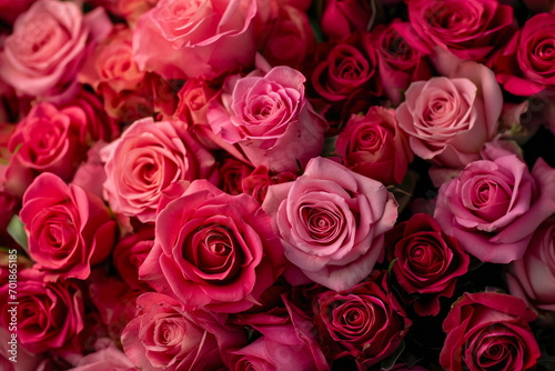 Boldly Blended Pink Roses: Floral Artistry