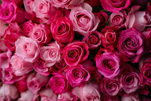Whispers of Love: Textured Pink Roses © AIproduction