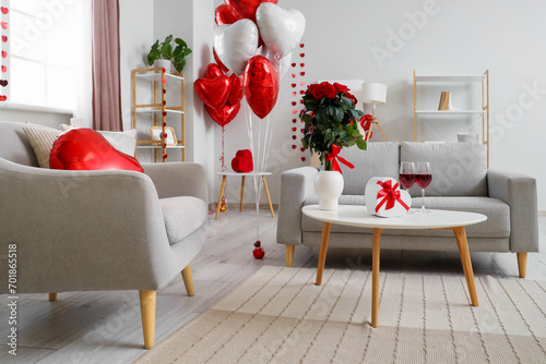 Interior of light living ro...