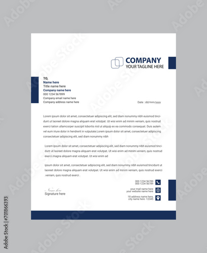 business letterhead template design