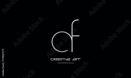 DF, FD, D, F abstract letters logo monogram © Nadia