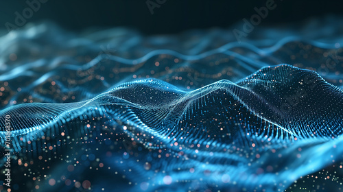 printed circuit board with processor robot, artificial intelligence ai concept visualization technology neuron background