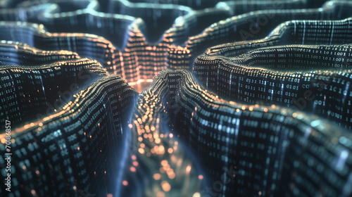 printed circuit board with processor robot, artificial intelligence ai concept visualization technology neuron background
