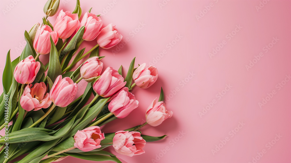 Obraz premium multiple flowers on isolated one color background