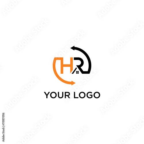 H and R monograms for the redesign construction logo