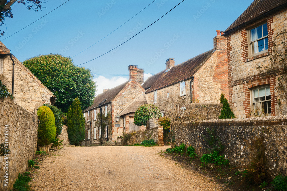 street in the old town, Amberley, UK street in the old town, Amberley, UK