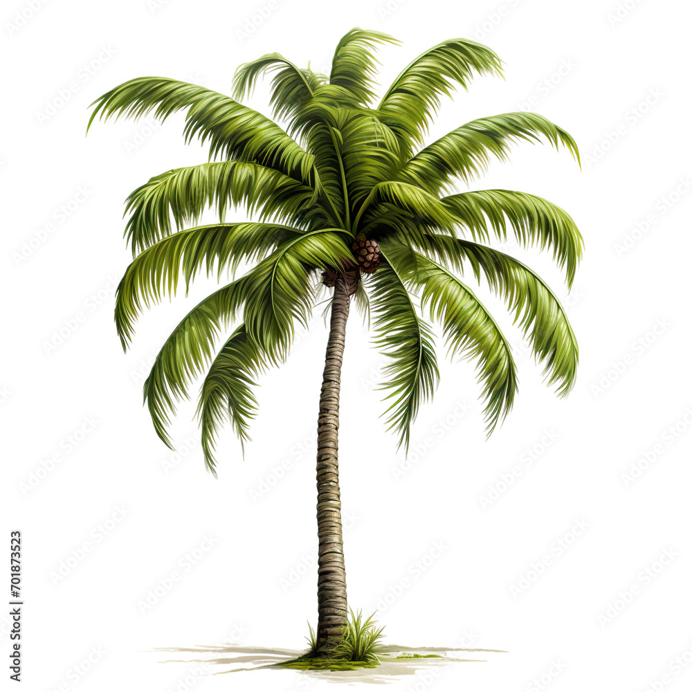 Fototapeta premium palm tree isolated on white