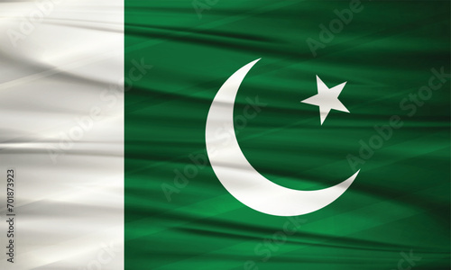 Illustration of Pakistan Flag and Editable vector Pakistan Country Flag